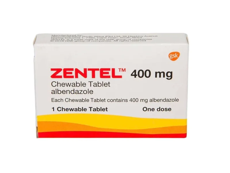 Zentel 400 mg (Albendazole) Tablet